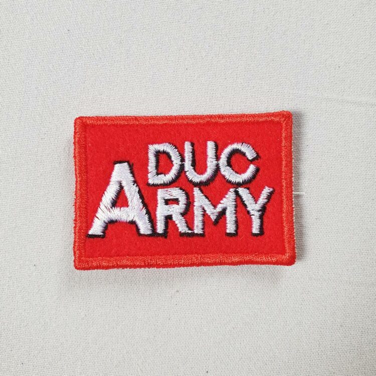 Patch Duc Army rouge - Fabriqué en France